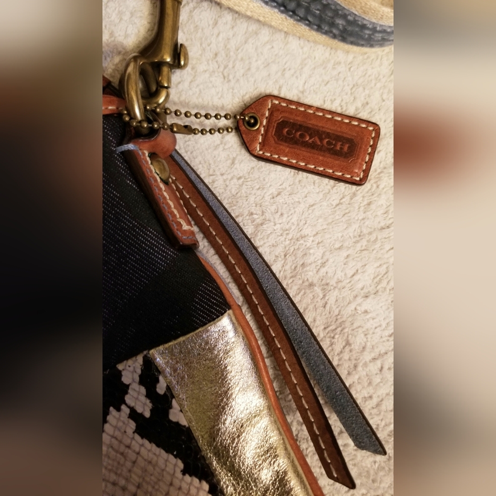 Coach Multicolor Blue Patchwork Style Crossbody B… - image 3